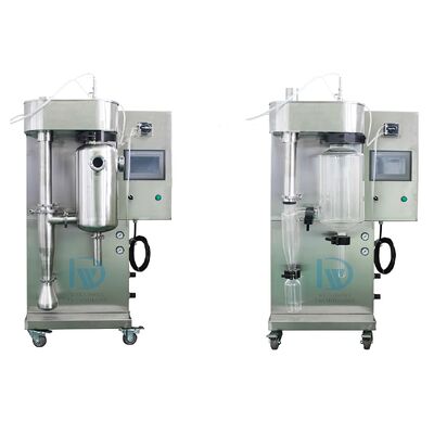 Вакуумная распылительная сушилка для низких температур с температурой на входе воздуха 30~300℃ и производительностью испарения 1 кг/ч для лабораторного использования