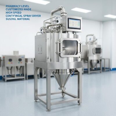 Уровень аптеки и изготовленный по индивидуальному заказу высокоскоростной центробежный распылительный сушильный материал SUS316L