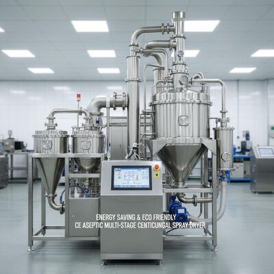 Энергосберегающая и экологически чистая асептическая многоступенчатая центробежная распылительная сушилка CE
