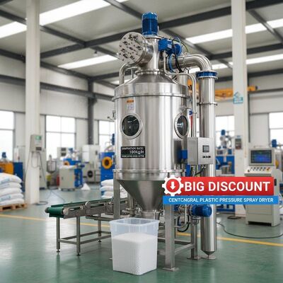 Энергосбережение и большая скидка 100 кг / ч. Испарительная центробежная пластиковая распылительная сушилка под давлением.