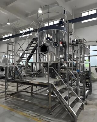 Энергосберегающая и экологически чистая распылительная сушилка с изолятом белка из листьев растения гороха